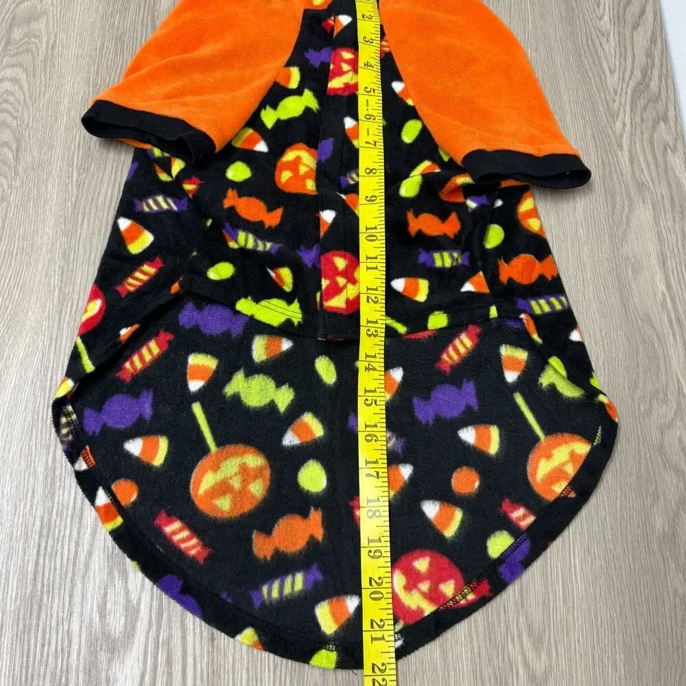Halloween Dog Clothes Lot 2 Sweater Fleece Costume M L Candy Bad to Bone